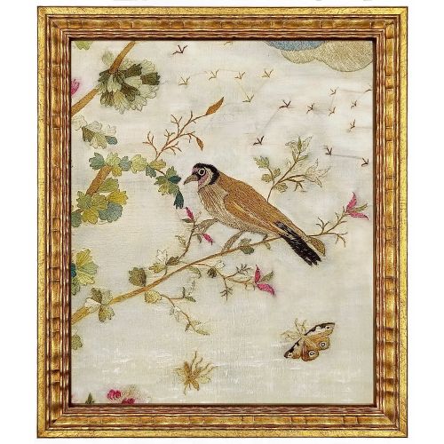 An 18th Century English Embroidered Silk Picture