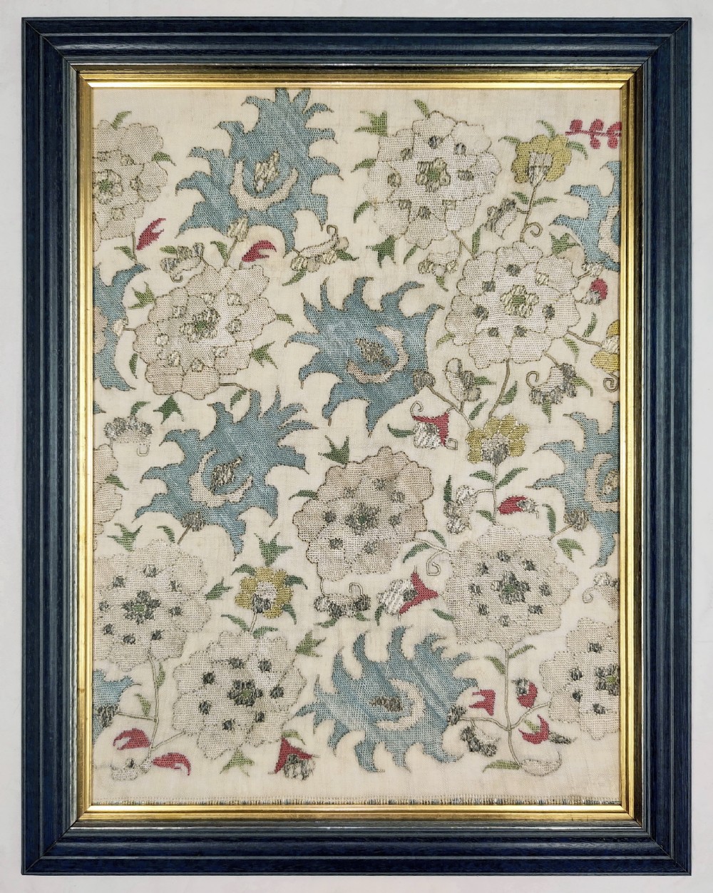 A late 18th century Ottoman embroidered panel