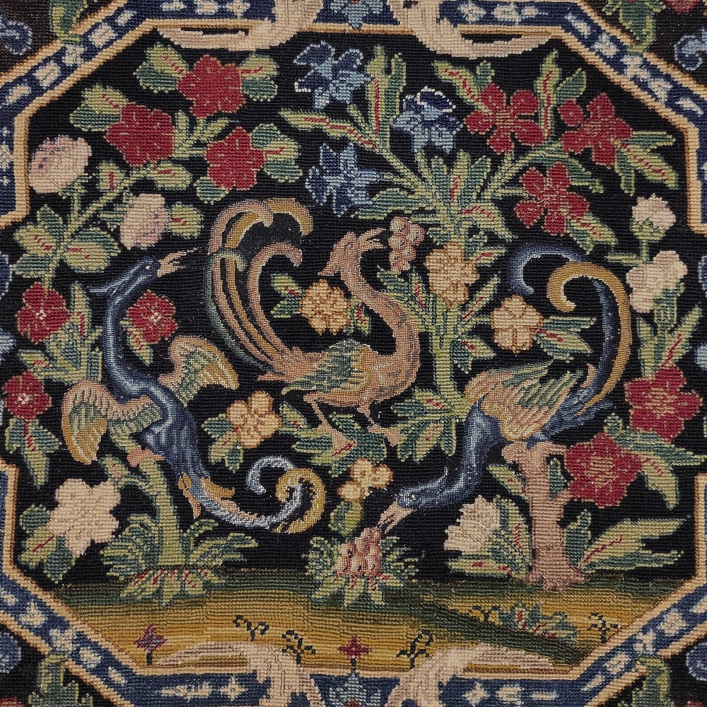 An 18th century French needlework chair seat cover View II