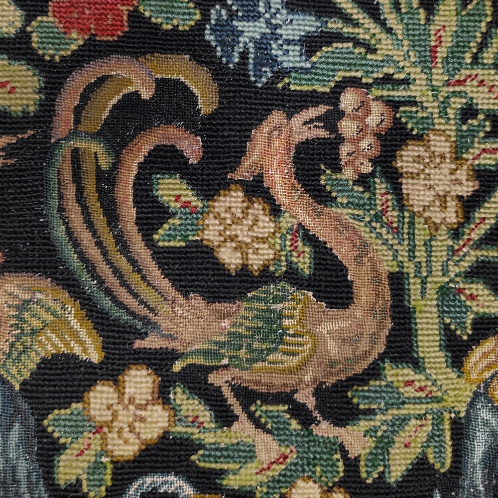 An 18th century French needlework chair seat cover View IV
