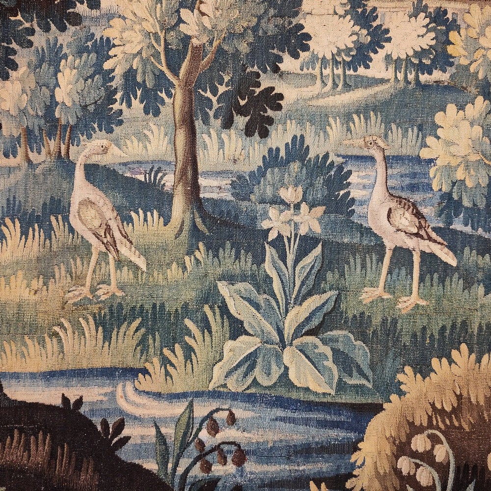 A late 17th century Aubusson verdure tapestry View II