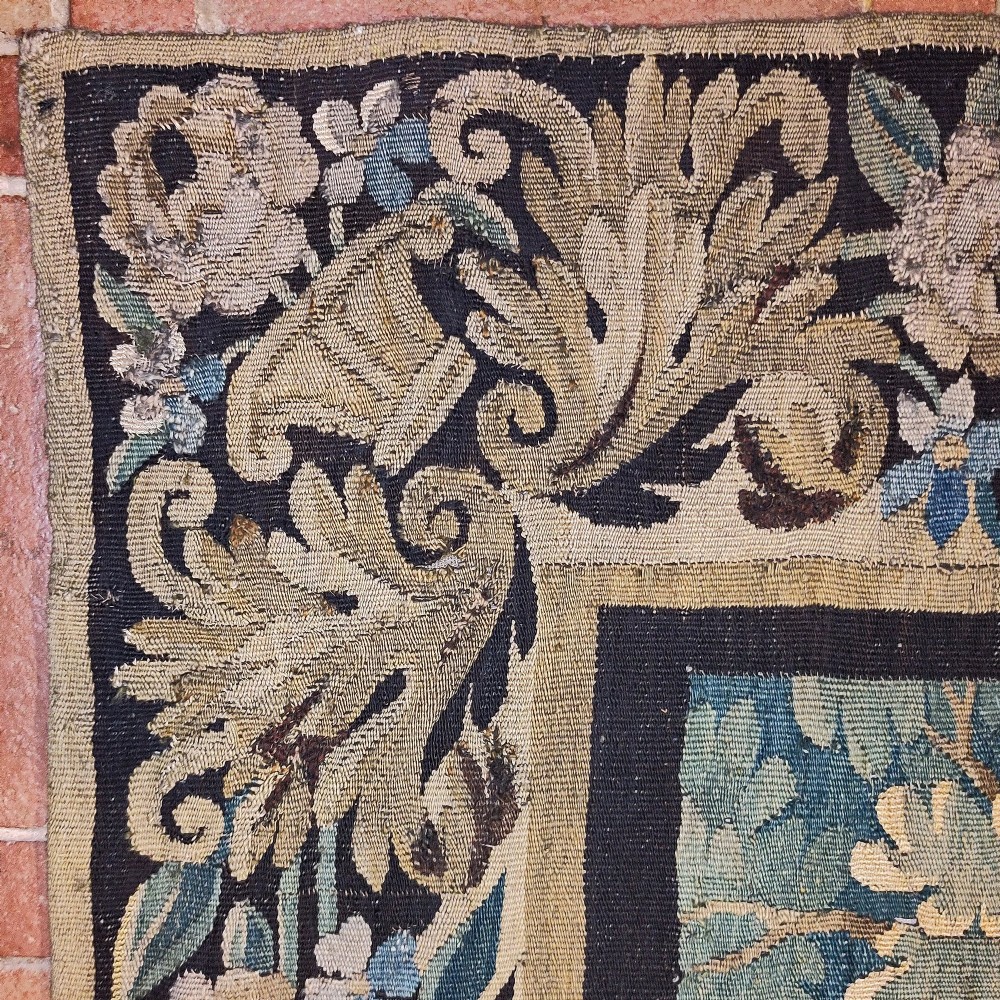 A late 17th century Aubusson verdure tapestry View IX