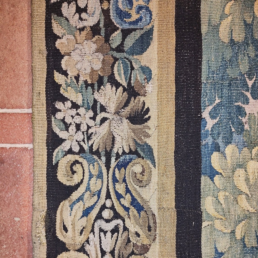 A late 17th century Aubusson verdure tapestry View X