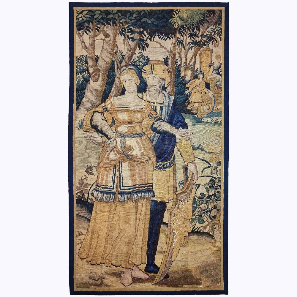 A 16th century Flemish tapestry panel