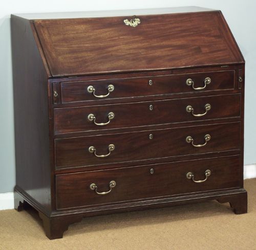 George III Mahogany Bureau