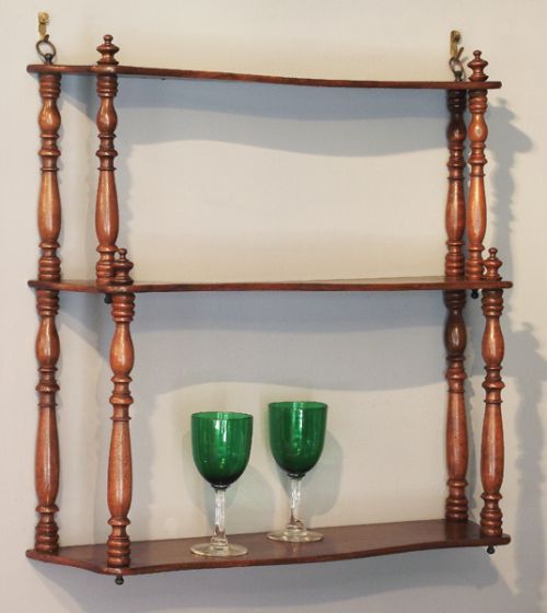 Small Nineteenth Century Walnut Wall Shelves