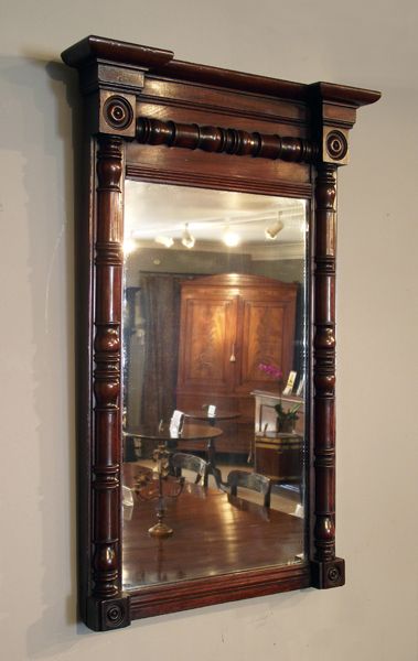 Nineteenth Century Mahogany Pier Mirror