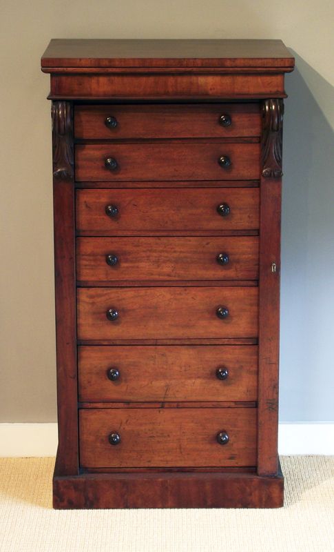 19th Century Mahogany Wellington Chest