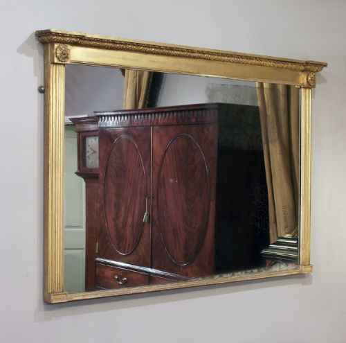 19th Century Gilt Overmantel Mirror
