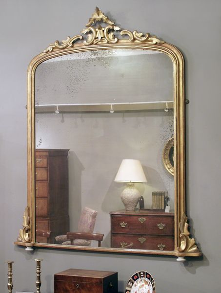 Victorian Gilt Overmantel Mirror