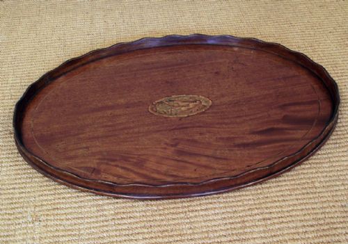 Georgian Mahogany Oval Tray