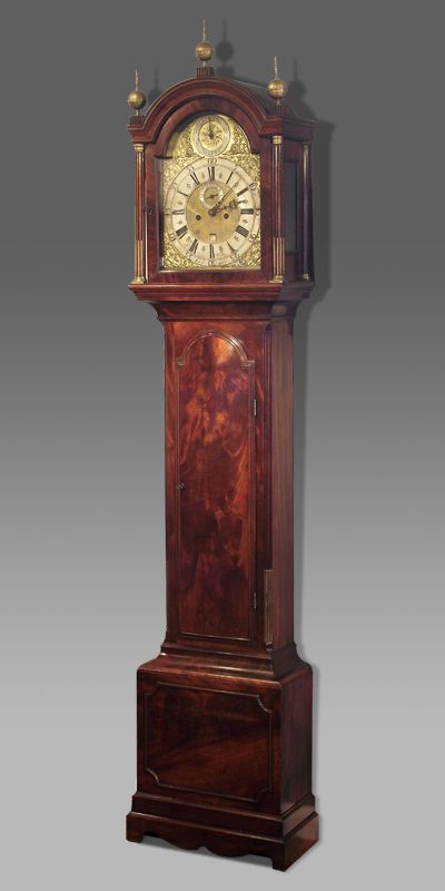 George III Eight Day Mahogany Longcase Clock by Joseph Wallis of London
