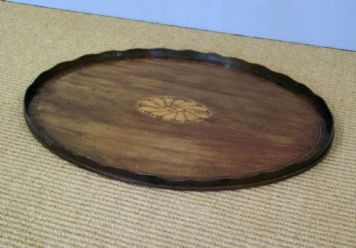 Georgian Mahogany Oval Tray