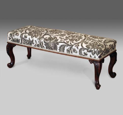 Nineteenth Century Mahogany Duet Stool