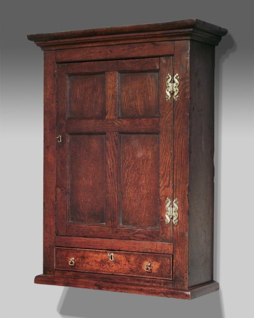 Georgian Oak Wall Cupboard