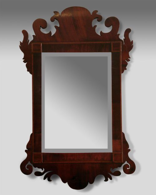 Small 18th Century Fret Wall Mirror