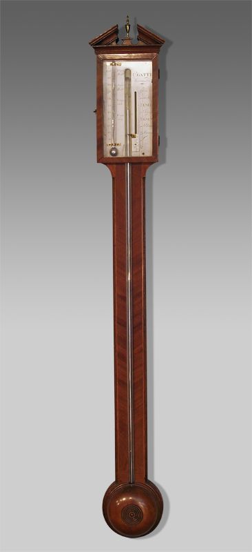 George III Stick Barometer by C Gatti