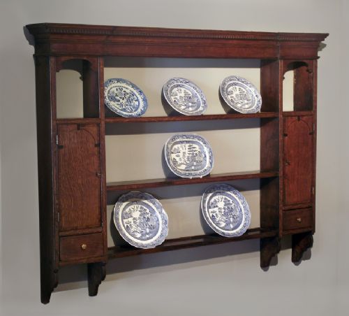 Eighteenth Century Oak Delft Rack