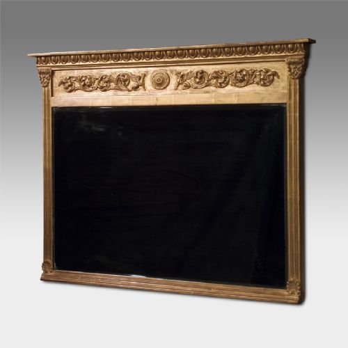 Antique Gilt Overmantel Mirror