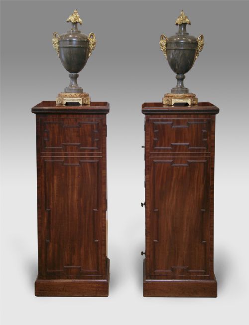 Pair of Regency Mahogany Pedestals