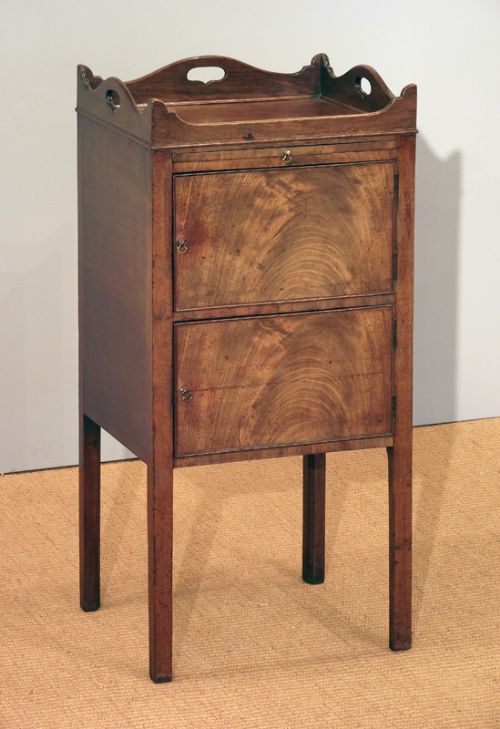 George III Mahogany Night Stand