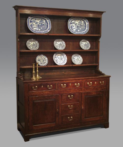 George III Oak Dresser with Good Aged Patina