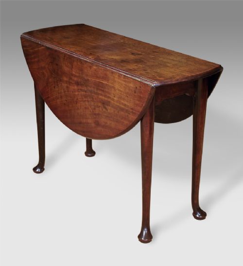 George III Mahogany Drop Leaf Dining Table
