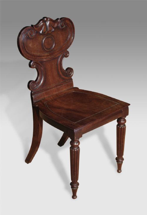 Nineteenth Century Mahogany Hall Chair
