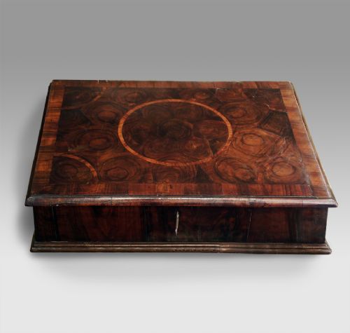 William and Mary Olive Wood Oyster Veneered Lace Box
