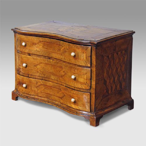 18th Century Walnut Miniature Chest of Drawers
