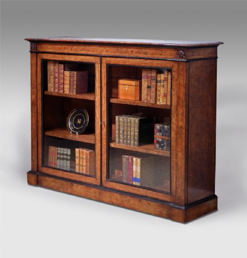 Victorian Burr Walnut Side Cabinet