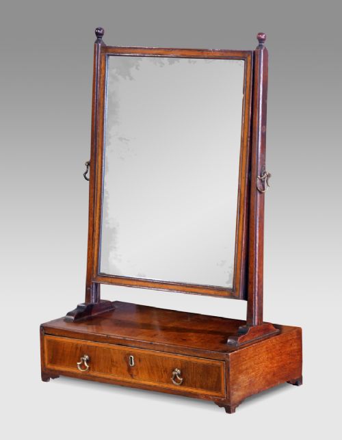 Georgian Walnut Toilet Mirror