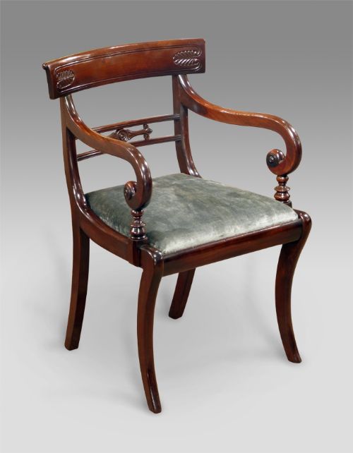 William IV Mahogany Desk Chair