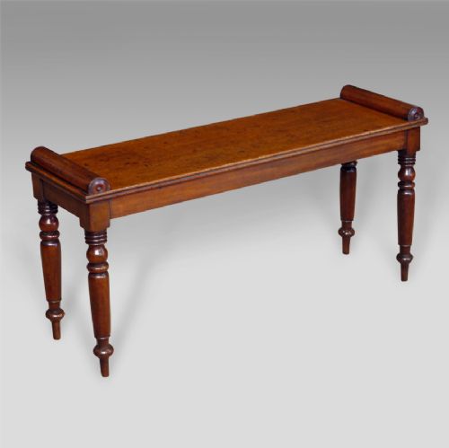 William IV Mahogany Hall Bench