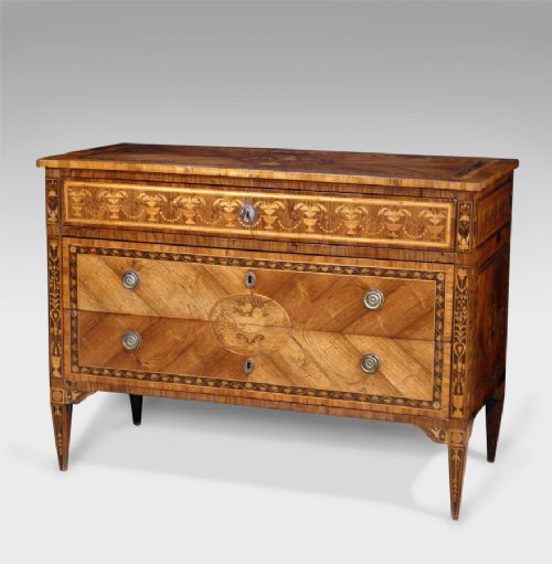 Stunning Late 18th Century North Italian Rosewood Commode