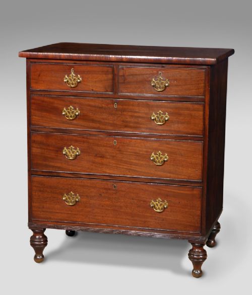 Small George IV Mahogany Chest of Drawers