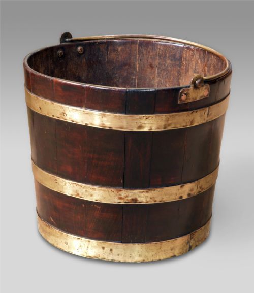 Georgian Brass Bound Bucket