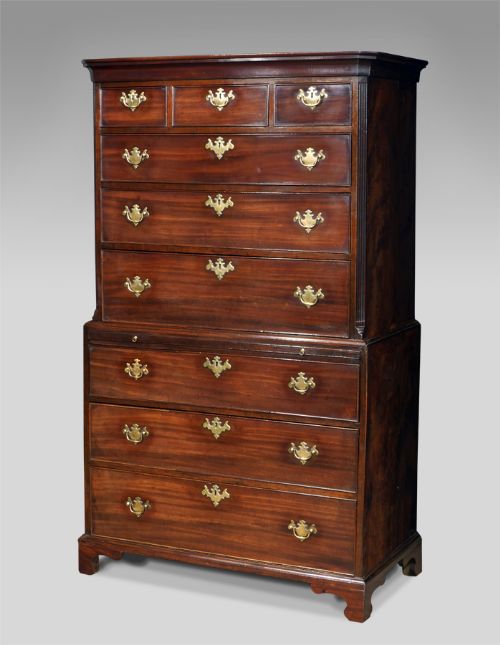 George III Mahogany Chest on Chest