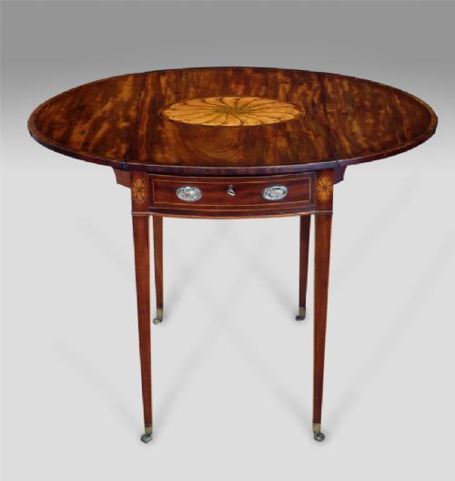 Attractive George III Mahogany Pembroke Table in the Manner of George Simson