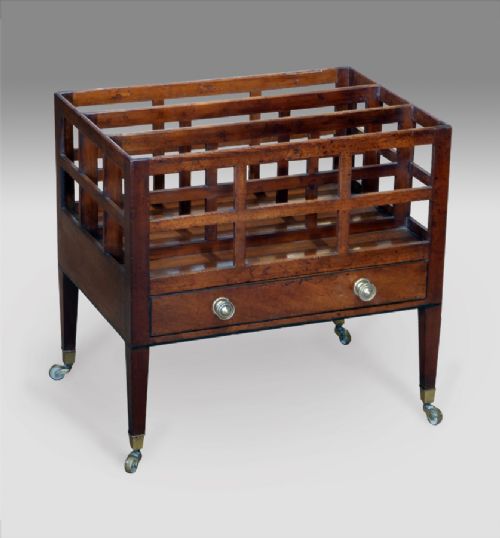 George III Mahogany Canterbury