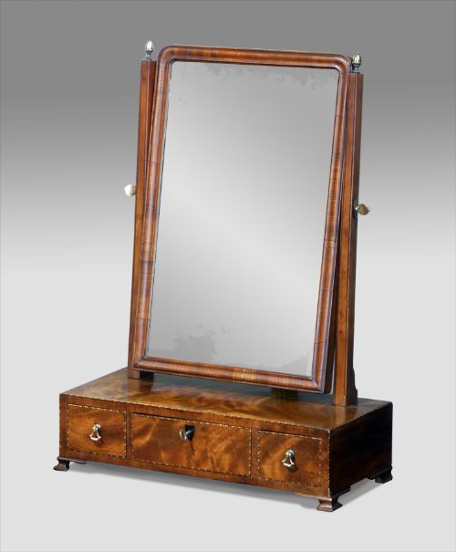 George III Mahogany Toilet Mirror