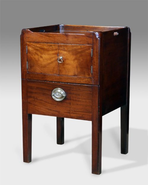 George III Mahogany Tray Top Commode