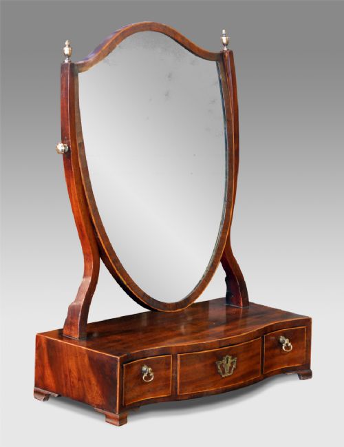 George III Mahogany Toilet Mirror