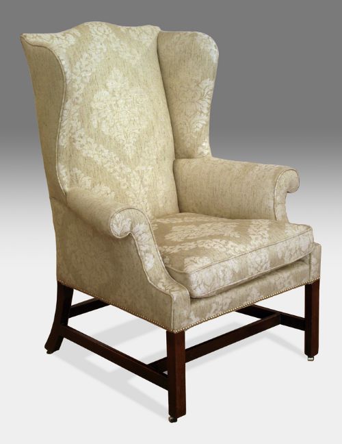 Fine Quality George III Mahogany Wing Arm Chair