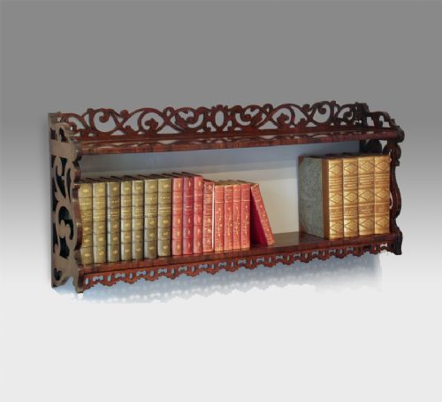19th Century Rosewood Two Tier Wall Shelves