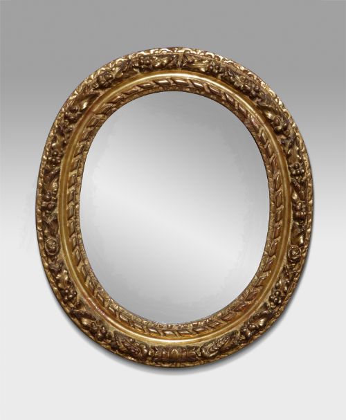 19th Century Oval Gilt Mirror