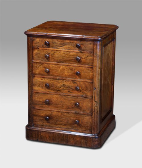 Small 19th Century Rosewood Wellington Chest