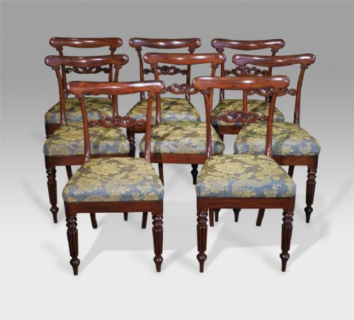 Set of 8 Antique Dining Chairs