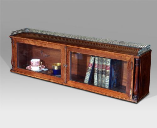 Regency Rosewood Table Top Display Cabinet