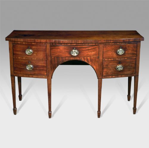 George III Mahogany Bow Fronted Sideboard